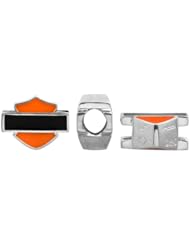 Harley-Davidson® MOD® Black & Orange Enamel Ride Bead HDD0011