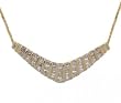 Solid Gold Drop Necklace Full Carat Diamond