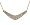 Solid Gold Drop Necklace Full Carat Diamond 15 in Long