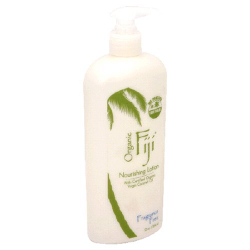Organic Fiji Nourishing Lotion, Fragrance Free, 12-Ounces