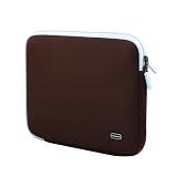 HP Mini 110-1037NR 10.1-Inch Brown with Blue Netbook carrying CaseCrown Fashion Netbook Neoprene Sleeve Case (Brown with Blue)