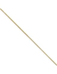 .5mm, 14 Karat Yellow Gold, Box Chain - 14 inch