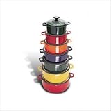 Cast Iron 2 1/2-Quart Round Dutch Oven with Lid Color: Yellow