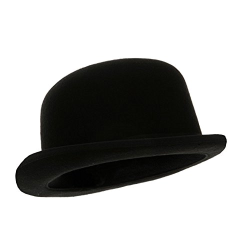 Black blended wool derby hat