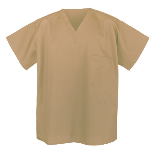 Khaki Scrub Shirts Tan Apparel Scrubs For HIM or HER