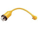 ParkPower by Marinco 124ARV RV Electrical Power Cordset (50-amp 125/250-Volt Receptacle with 30-Amp 125-Volt RV Straight Blade Plug, 1-Foot)