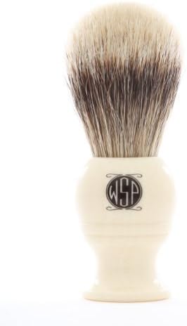 High Density High Mountain White Silvertip Badger Shaving Brush WSP "Monarch" by Wet Shaving Products