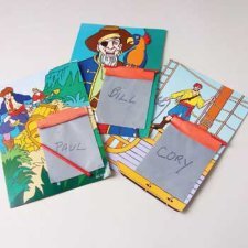 Childrens Toyshop  Toys : Pirate Magic Slates - 12 pieces