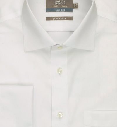2 Shorter Pure Cotton Plain Poplin Shirt