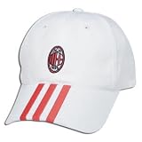 adidas AC Milan 3 Stripe Cap WHITE