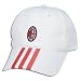 Apparel : adidas AC Milan 3 Stripe Cap WHITE