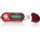 MP1201 2GB MP3 Player with FM Tuner RED