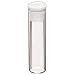 Kimble Kimax Glass Cylindrical Titeseal Autosampler Shell Vial with White Polyethylene Plug Style Needle Closure