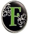 Finders Key Purse Letter F Key Chain
