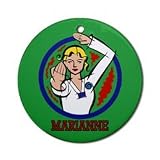 Dynamite Martial Artist Female Keepsake Ornament