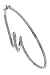 14K White Gold Diamond Zig Zag Bracelet