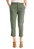 Capri pants, skinny leg, in ultrasoft peached cotton