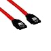Kentek 3 Feet FT SATA Device Cable Cord with Locking Latch 26 AWG 7 Pin Serial ATA 180 Degree Connector Internal 3.0 Gbps for PC Mac HDD Motherboard