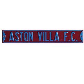 Aston Villa Metal Street Sign