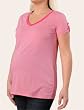 Motherhood Maternity: Short Sleeve V-neck Sleeve Detail Maternity Shirt