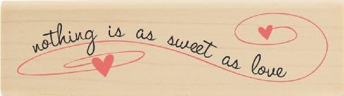 Verses Mounted Rubber Stamp, Sweet As Love