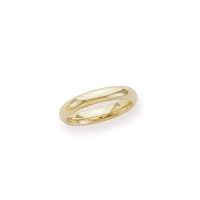 18k Yellow Gold 4mm Comfort Fit Women's Wedding Band