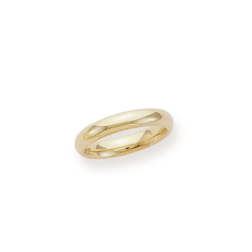 18k Yellow Gold 4mm Comfort Fit Men's Wedding Band