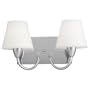 Sea Gull Lighting 44385BLE-05 Stockholm Two-Light Vanity/Bath Fixture, Chrome Finish with Etched Opal Glass Shades