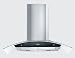 36 Black Glass Face Stainless Steel Kitchen Wall Mount Range Hood Vent