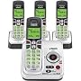 Vtech DECT 6.0 Black/White Expandable 4-Handset Cordless Phone System with Digital Answering Device and Caller ID (CS6229-4)