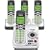 Vtech DECT 6.0 Black/White Expandable 4-Handset Cordless Phone System with Digital Answering Device and Caller ID (CS6229-4)