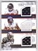 2009 SP Threads Tri Threads #FSM Steve Slaton / Matt Forte / Darren McFadden - Houston Texans / Chicago Bears / Oakland Raiders (Piece of Authentic Jersey - Serial #d to 99) (Football Cards)