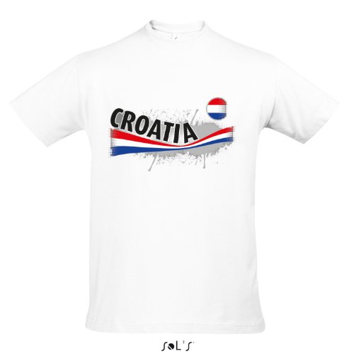 Fanshirt Herren CROATIA, Kroatien Ländershirt EM / WM Trikot S-XXL , White , XL