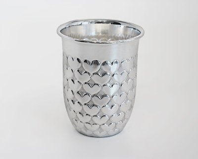 Herzbecher H 9 cm, Sterlingsilber, Echtsilber, Silber 925
