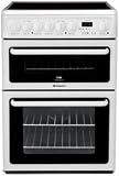 60cm Electric Double Oven Cooker c/w 4 Zone Hob Black (C367EKH_BK)