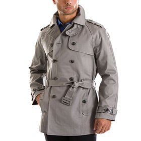 Coated Cotton Trench Coat