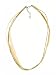 Necklace Cord For Pendants - D11 - 5-Strand Organza and Cord Mixed ~ 17" + 2" Extension Chain ~ Silver Plated Ends ~ Gold
