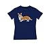 Welsh Corgi Pembroke - Womens Fit T-Shirt, Navy Blue, Small