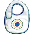 Under The Nile Organic Cotton Baby Bib - Bulls Eye Print