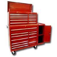 42 In 21 Drawer Chest/Cabinet/Side Combo - Red