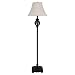 Openwork Resin Floor Lamp with Shade - Dark Bronze/ Cream