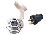 SEADOG CHROME BRASS POLARIZED CABLE O 12 Volt 2 Pin