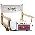 Director's Chair Seat Cover - Frame sold Separatel (Burgundy Solid)