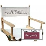Director's Chair Seat Cover - Frame sold Separatel (Burgundy Solid)