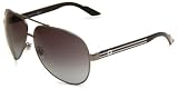 Gucci GG1951/S Sunglasses - 027H Dark Ruthenium Black (PT Grey Gradient Lens) - 63mm