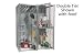 Bulk Storage Locker Double Tier 4' X 4' Starter Without Roof