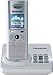 Panasonic KX-TG8220E White / Silver DECT Digital Cordless Phone with Answer Machine, Colour Digital Display, 200 memory & Caller Display ( TG8220 e ) - NOTE: UK Model (Single Handset)