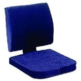 Invacare Memory Foam Lumbar and Seat Cushion - 15 3/4 x 14 x 3 1/2 Lumbar Cushion