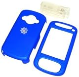 HTC 8525 PDA Smartphone Premium Snap-On Rubberize Dark Blue Crystal Case Cover with Removable Belt Clip