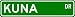 KUNA Street Sign ~ Personalized Family Lastname Sign ~ Gameroom, Basement, Garage Sign ** ALUMINUM